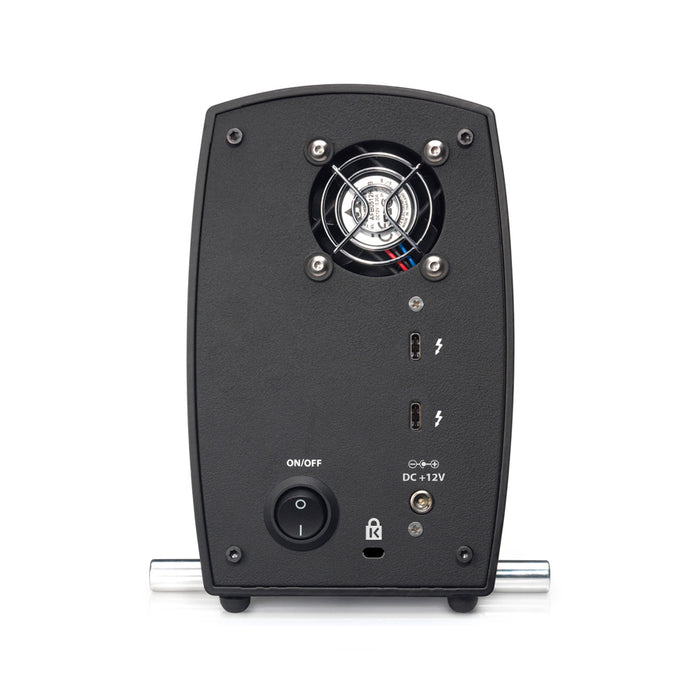 mTape desktop Thunderbolt LTO Tape Drive - rear view