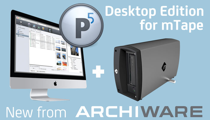 NEW - mTape/Archiware P5 Desktop Edition Bundle